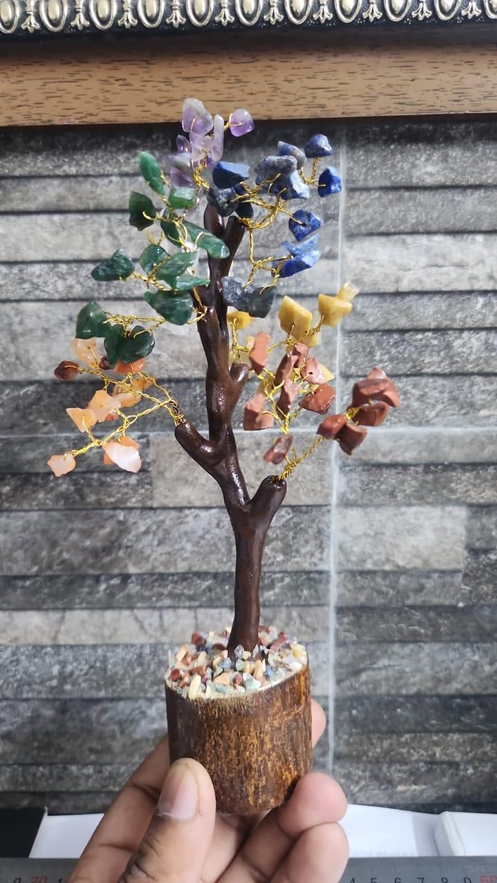 7 Chakra Gemstone Crystal Tree